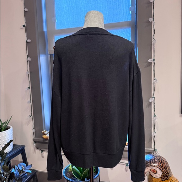 J Crew Super Cozy Button-Shoulder Top - Picture 3 of 7